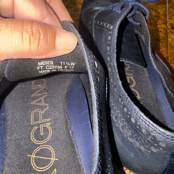 Men's Black Cole Haan Oxford Shoes Sz 11.5W - Picture 6 of 7